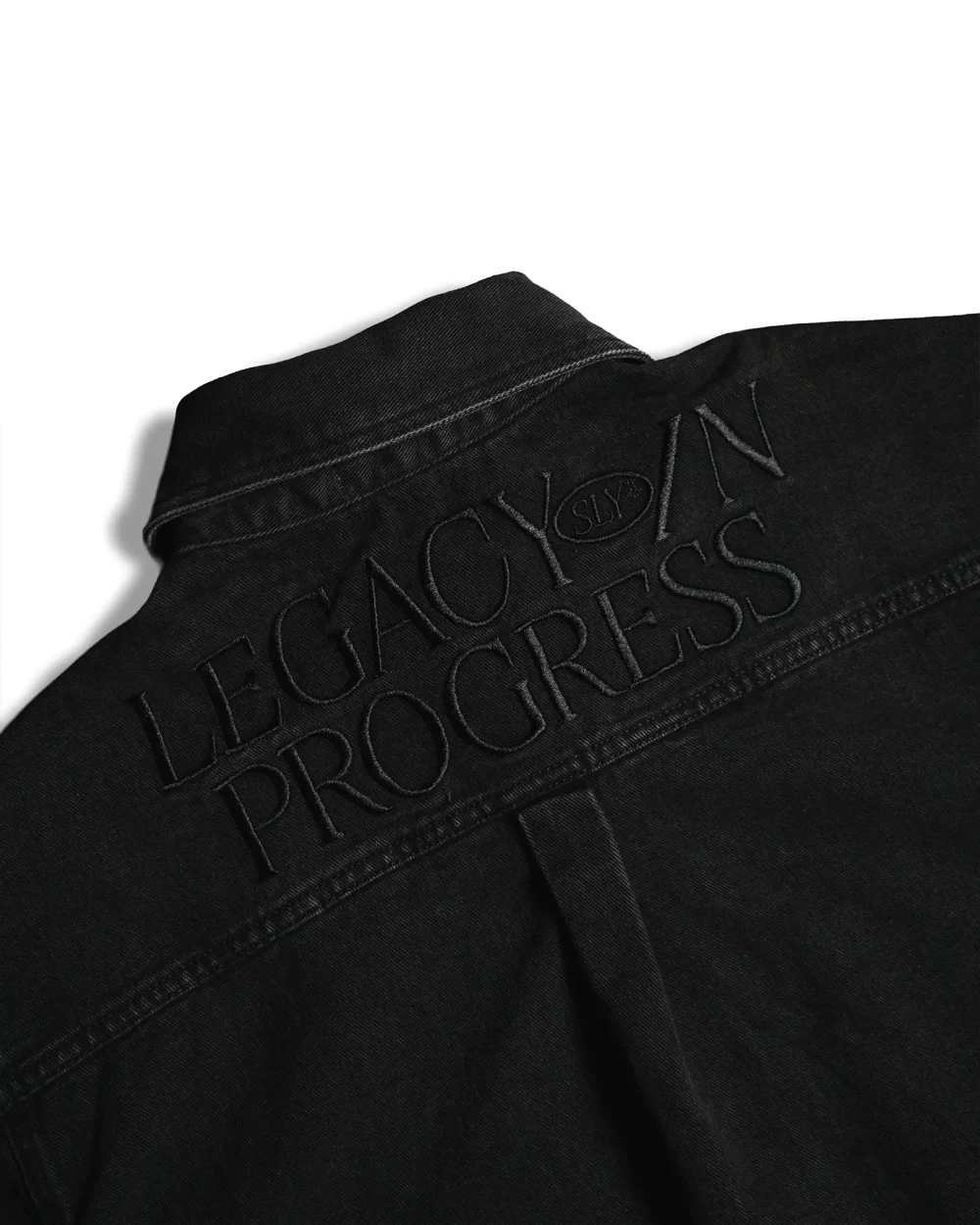 Black Shine Denim Washed Shirt 12