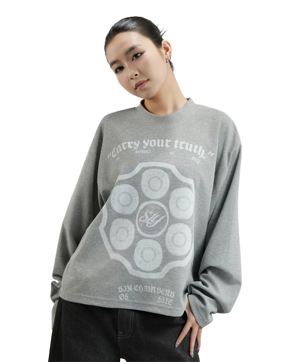 Longsleeve Waffle SIX CHAMBER GREY 13