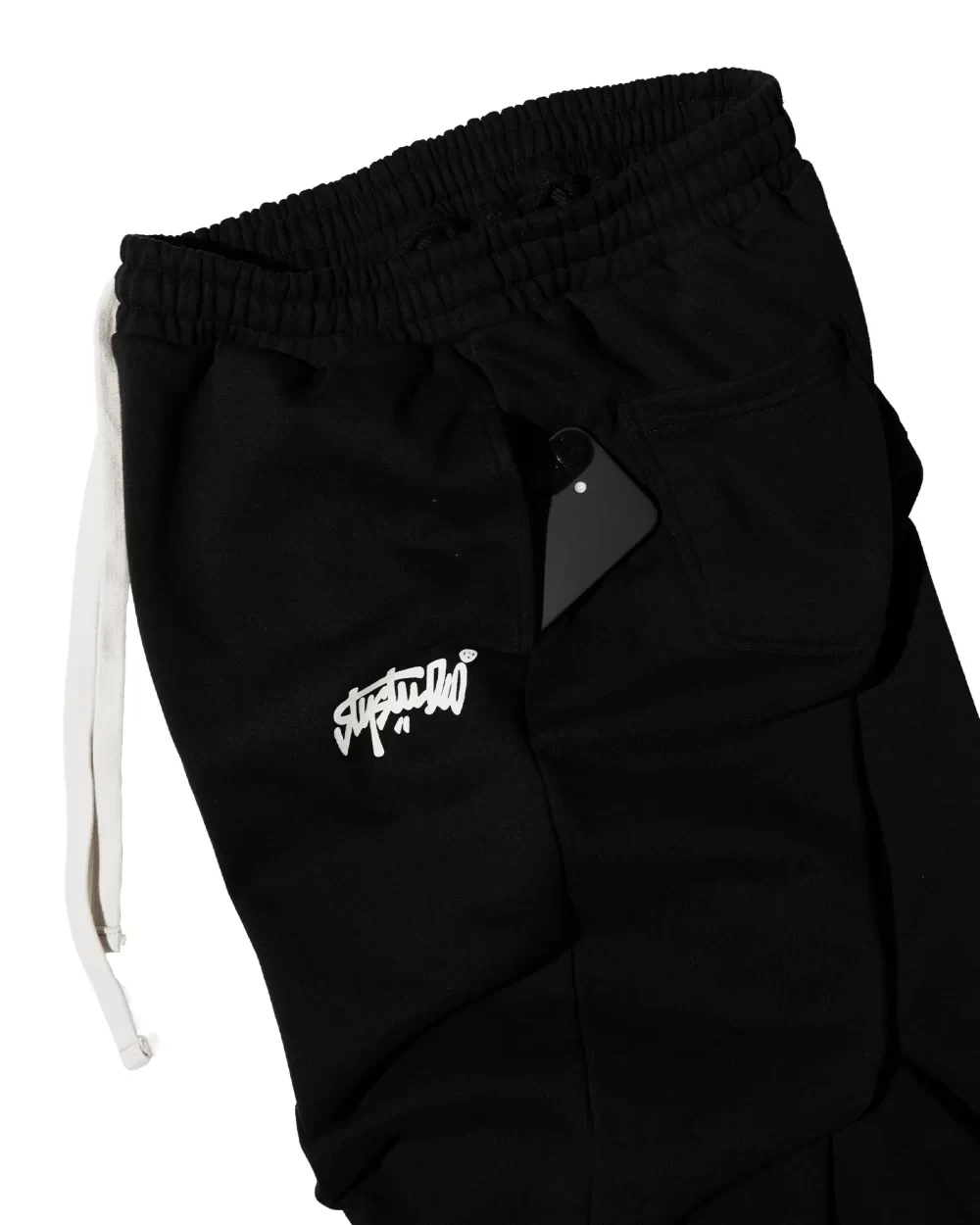 Black Solid Pants 15