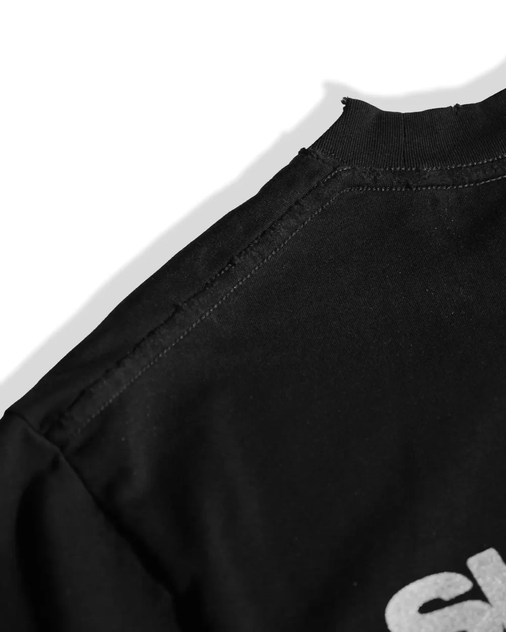 Black T-shirt Starburst washed 15