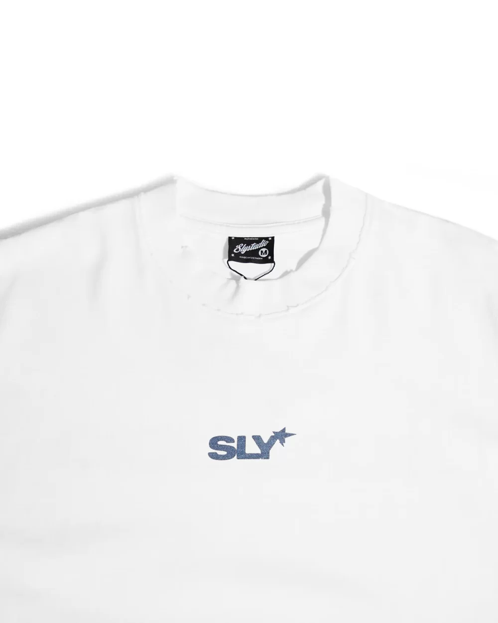 White T-shirt Starburst washed 13