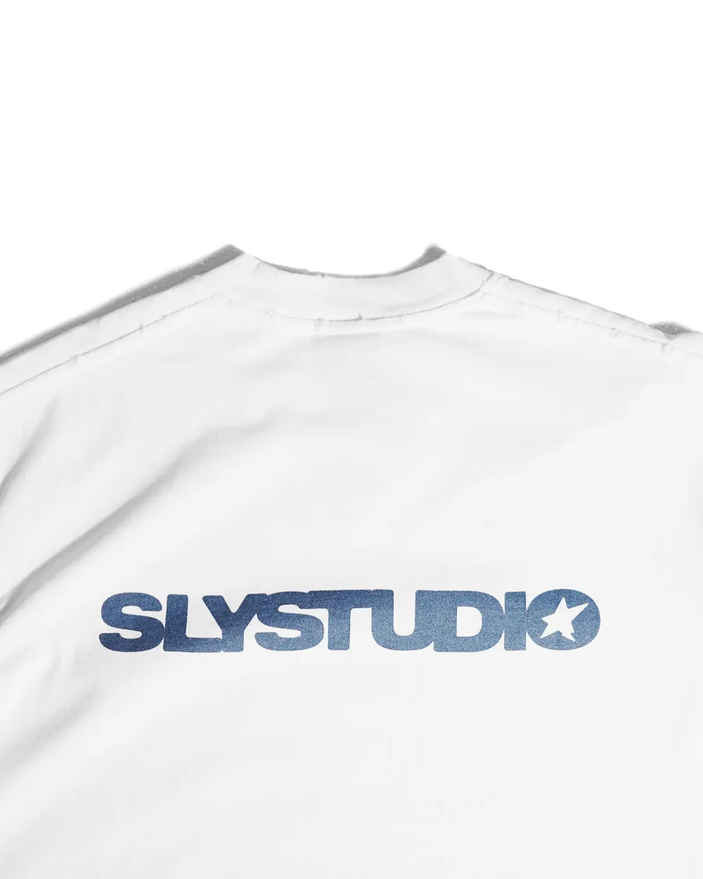 White T-shirt Starburst washed 14
