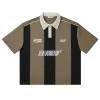 Black n Brown Stripes Boxy Polo 19