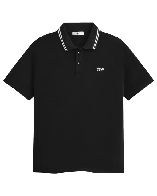 Black Neck Stripes Polo 1