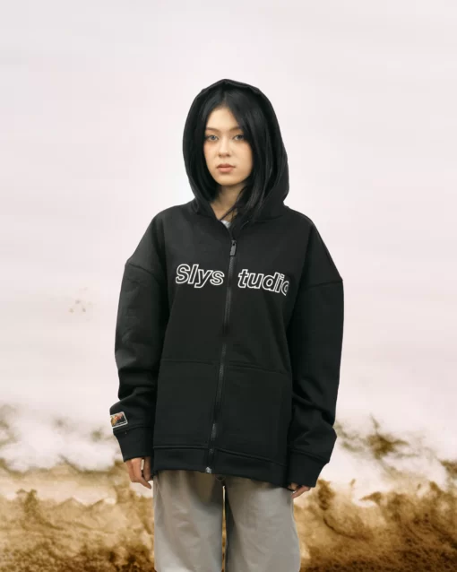 Black Syndroom Zip Hoodie 5