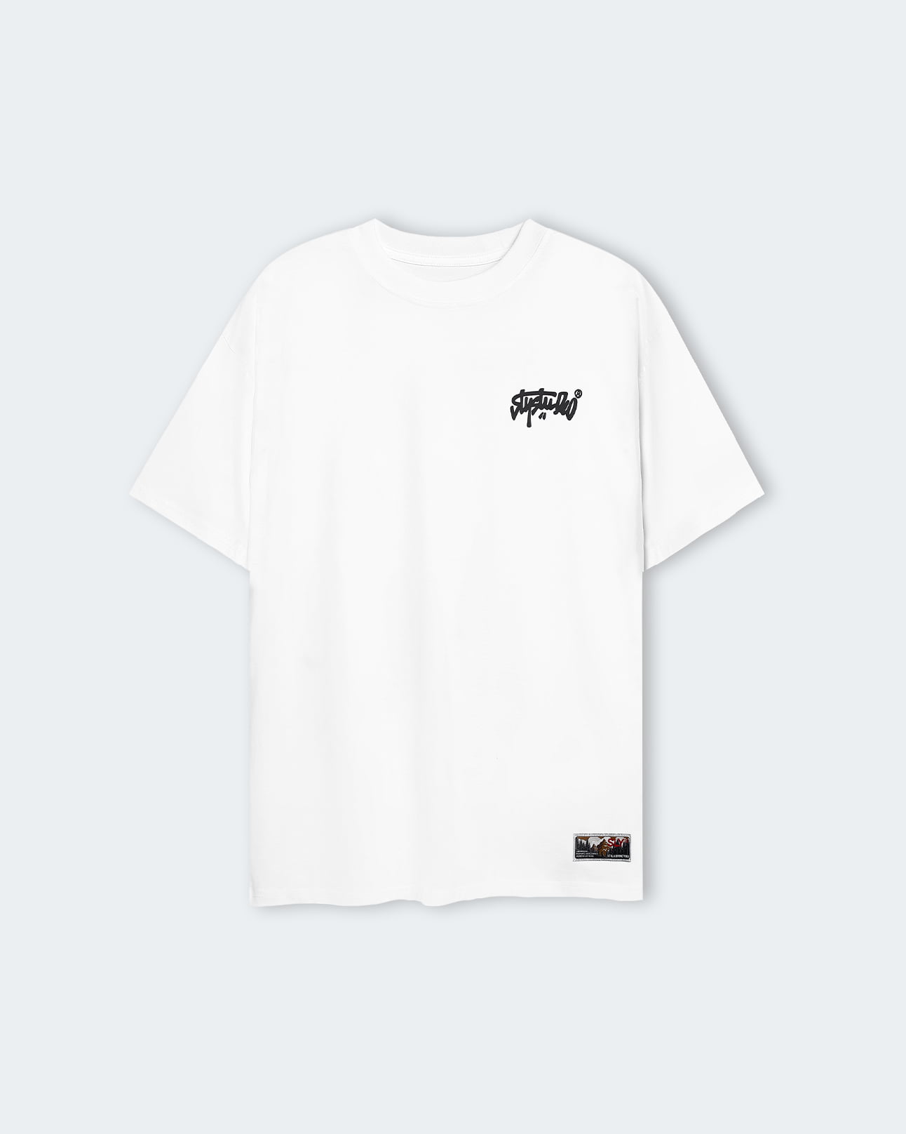 White Solid Tee 13