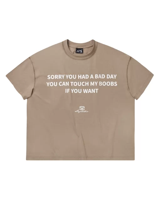 Light Moca Bad Day Boxy Tee 1