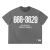 Grey 666 Boxy Tee 4