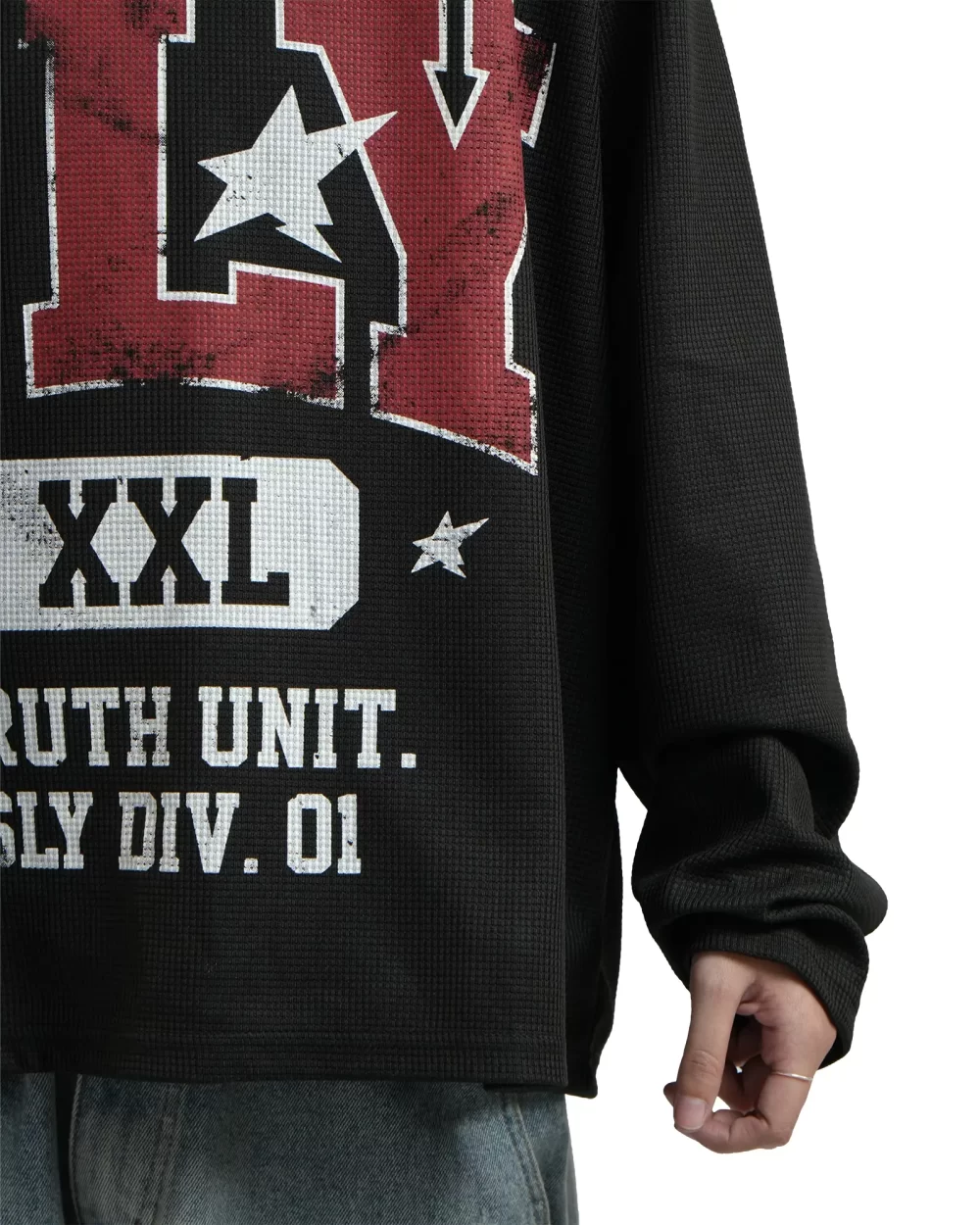 Longsleeve Waffle Truth Unit Black 15