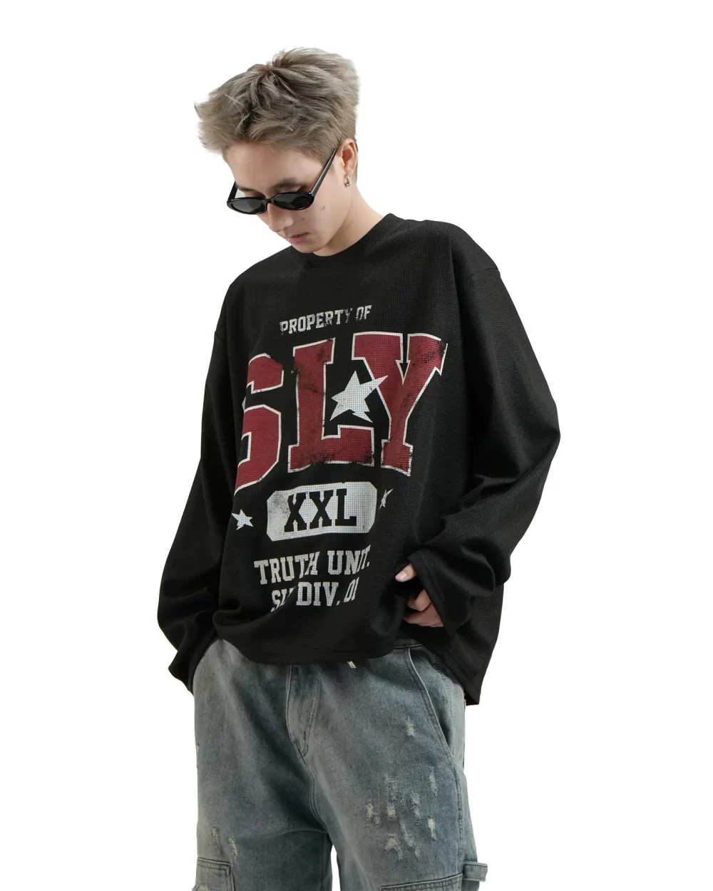 Longsleeve Waffle Truth Unit Black 12