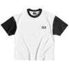 BLACK/White UNI Tee 5