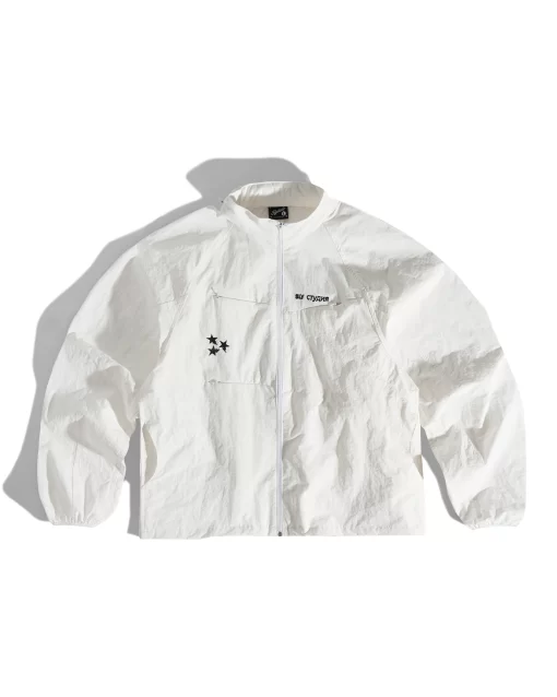 SLY Snail Jacket Wrinkled White 1