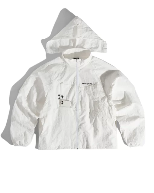 SLY Snail Jacket Wrinkled White 2