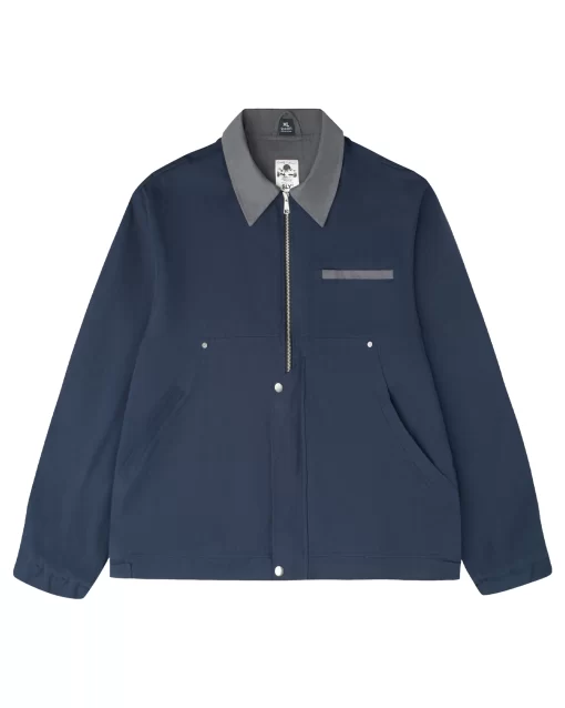 Navy/Grey Kaki Worker Jacket 1