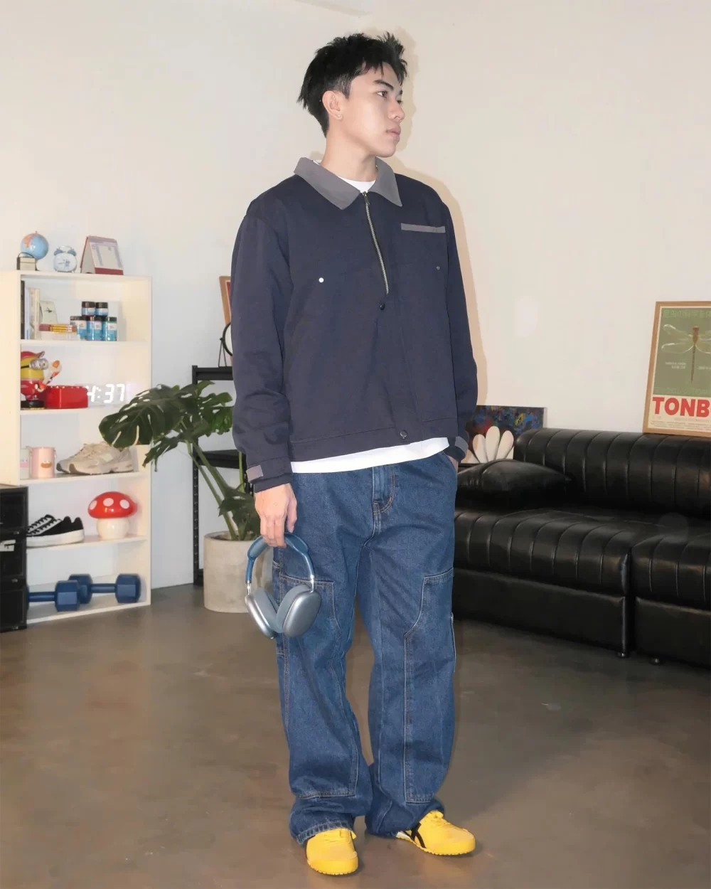 Navy/Grey Kaki Worker Jacket 5