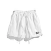 White Wrinkled Parachute Short 10