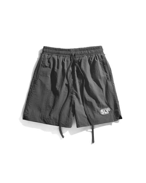 Grey Wrinkled Parachute Short 1