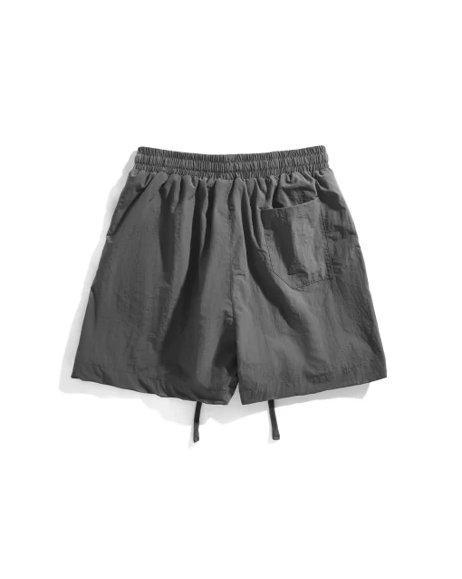 Grey Wrinkled Parachute Short 2