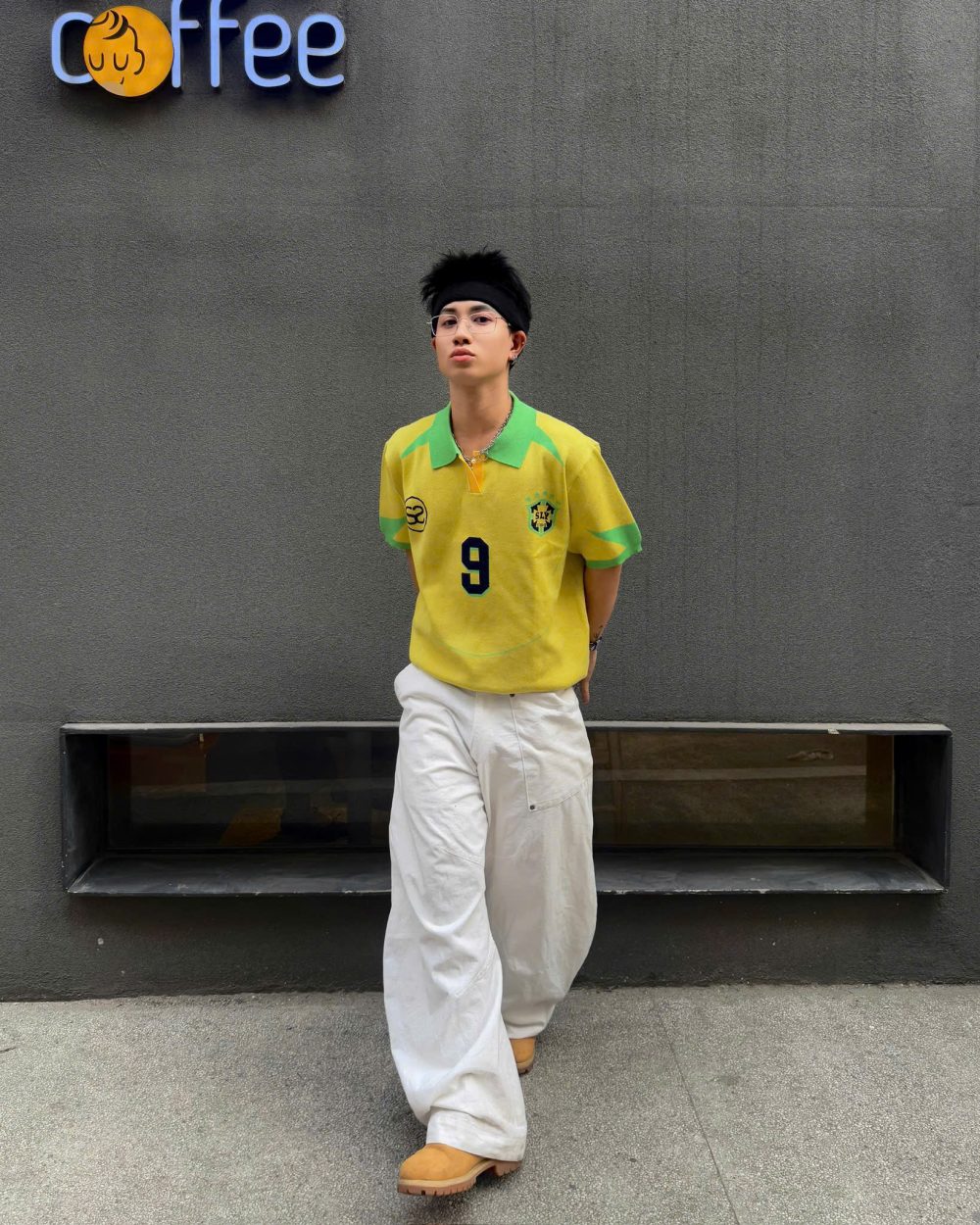 Yellow Selecao Football Knit Shirt 11