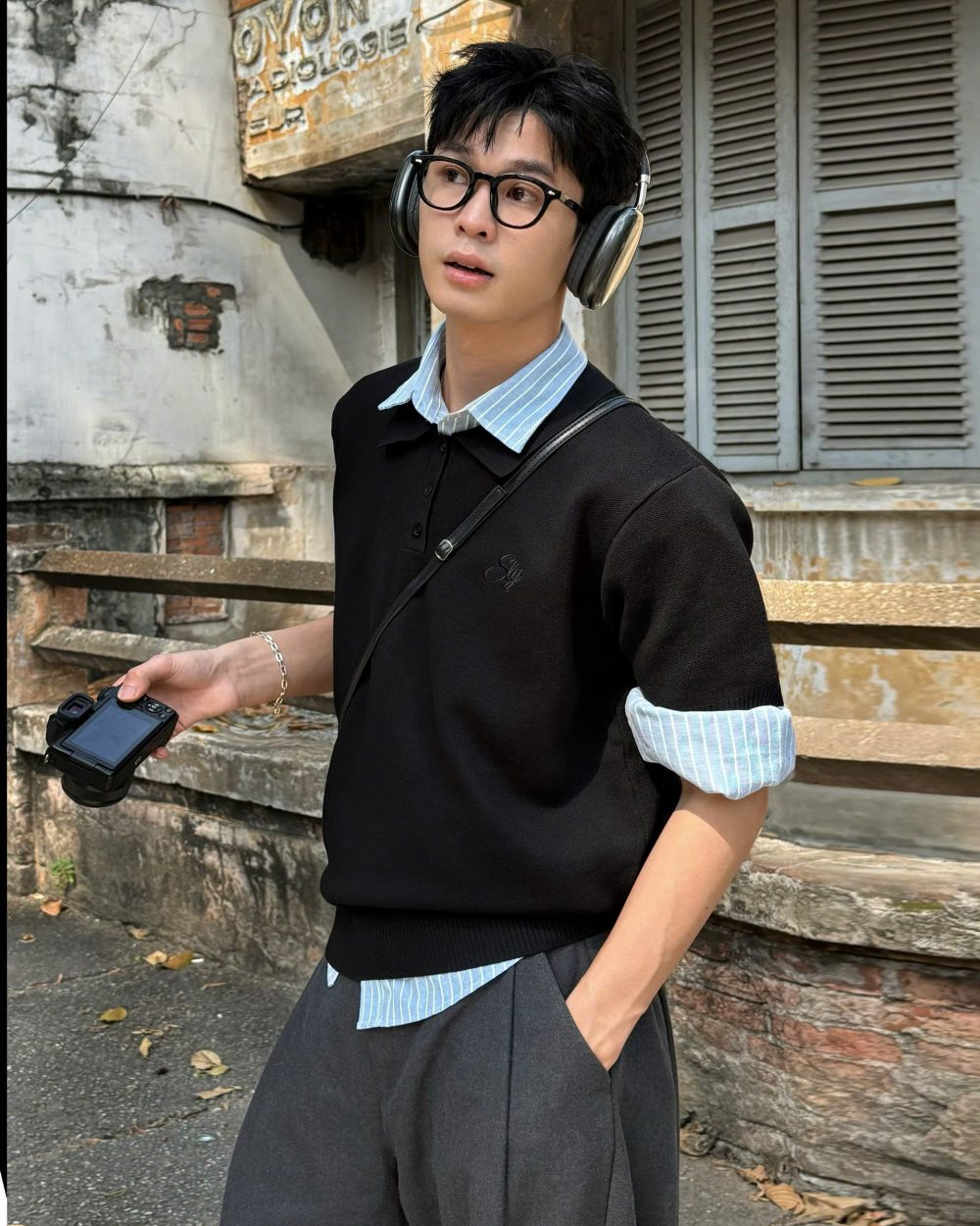 Black SLY Polo Knit 9