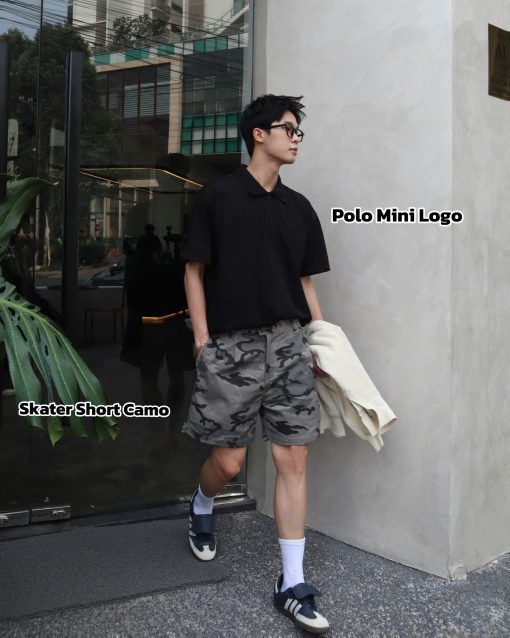 Grey Camo Kaki Skater Short 3
