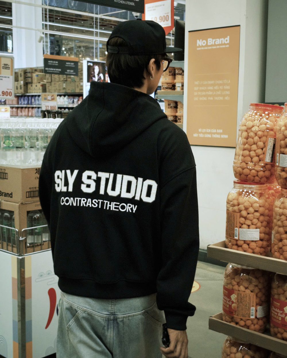Hoodie Zip Theory Black 8