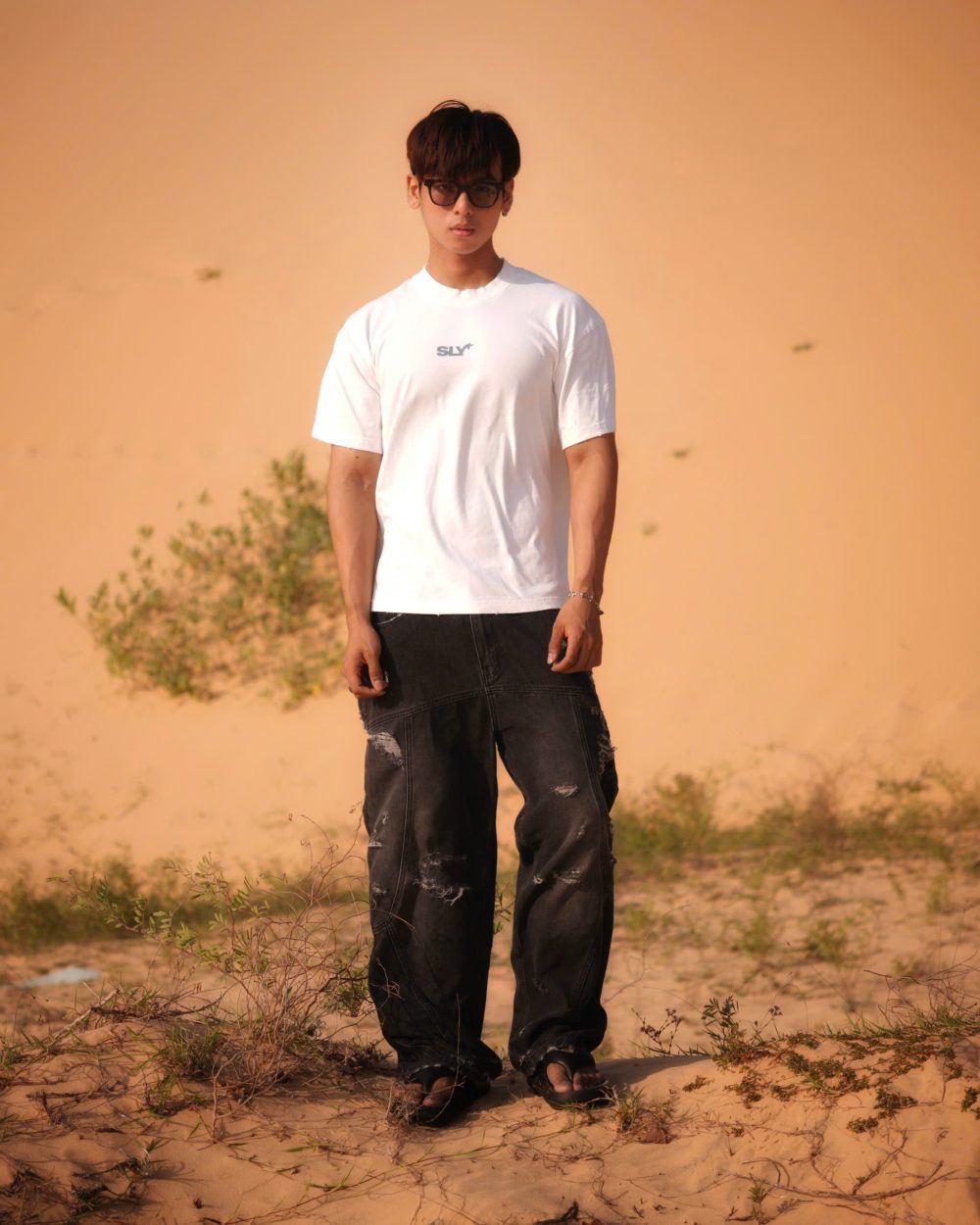 Jeans Straight SLY Dispatch Washed Black 11