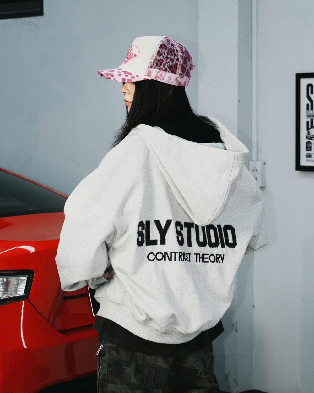 Jaguar Trucker Hat Camo Baby Pink 8