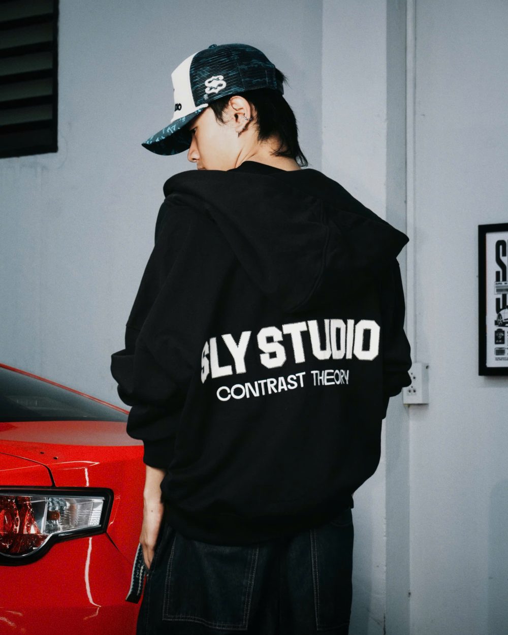 Twinstar Trucker Hat Camo Baby Blue 10