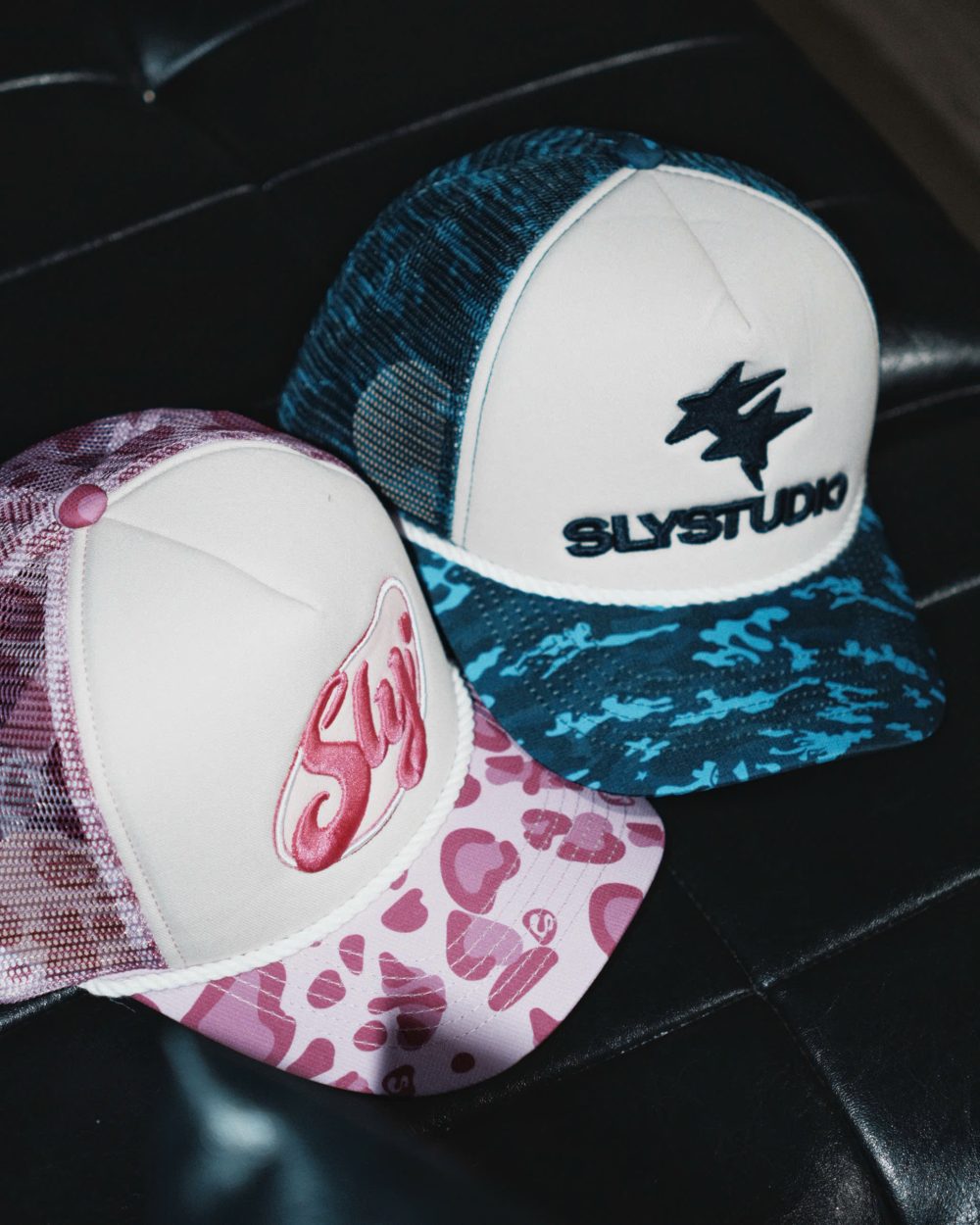 Jaguar Trucker Hat Camo Baby Pink 10